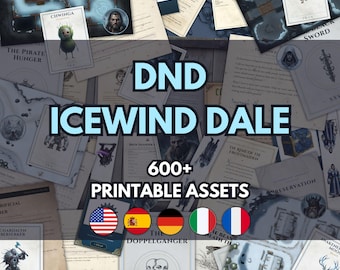 Icewind Dale Rime of the Frostmaiden DnD Handout Bundle Printable D&D Props Maps