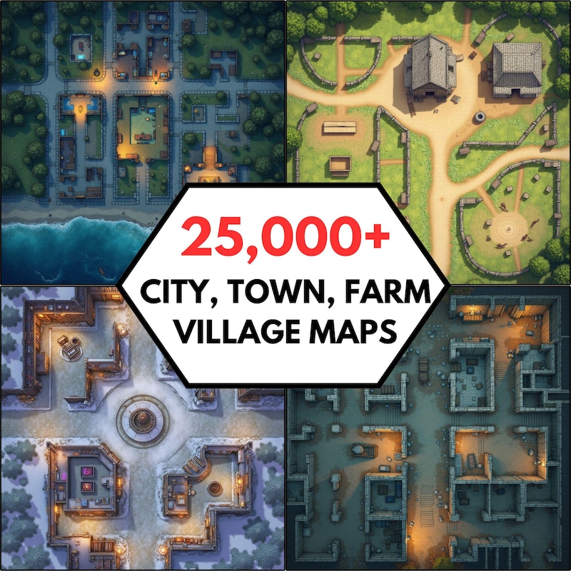 Dnd Modern City Maps - Etsy UK