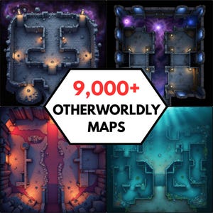 DND RPG Battle Maps Eldritch Otherworldly Hive Void VTT Digital Assets Tabletop Realm