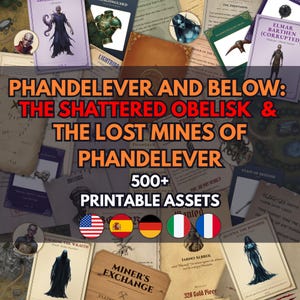 Phandelver and Below Shattered Obelisk DND Handout Bundle 5E Lost Mine of Phandelver Props