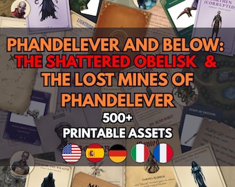 Phandelver and Below Shattered Obelisk DND Handout Bundle 5E Lost Mine of Phandelver Props