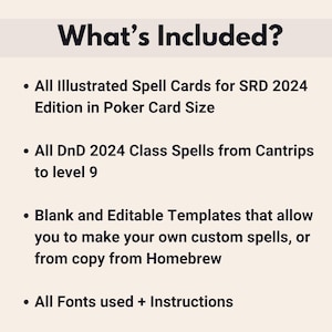 DnD 5e Spell Cards illustrated - All Spells