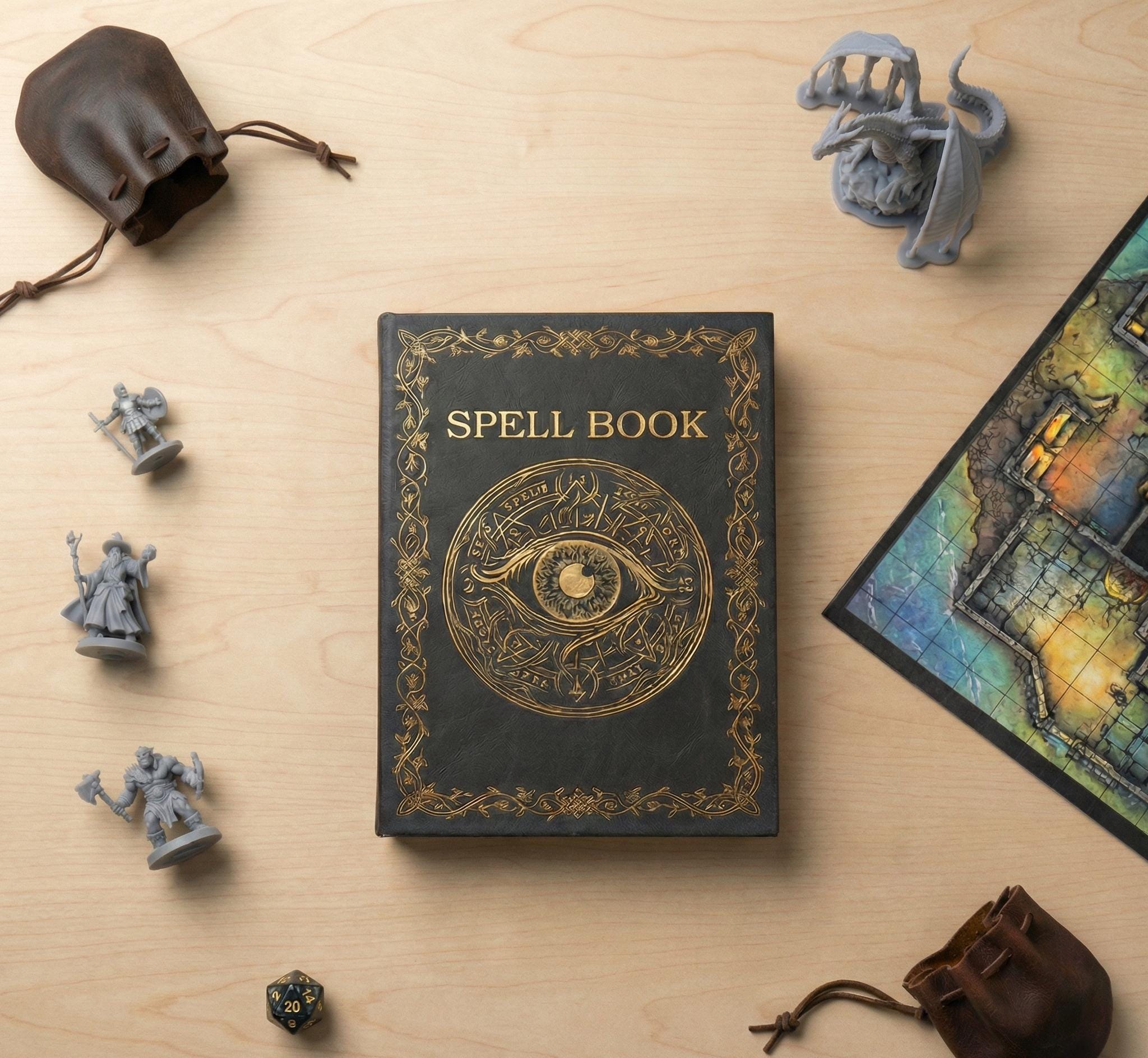 Dnd Spell Ruler Dnd Spell Book 5e 2014 2024 Bundle Dungeons and Dragons D&D 5.5e Spell ...