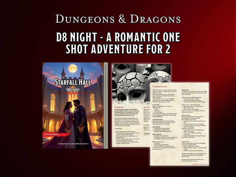 DND D8 Night One Shot Adventure for 2