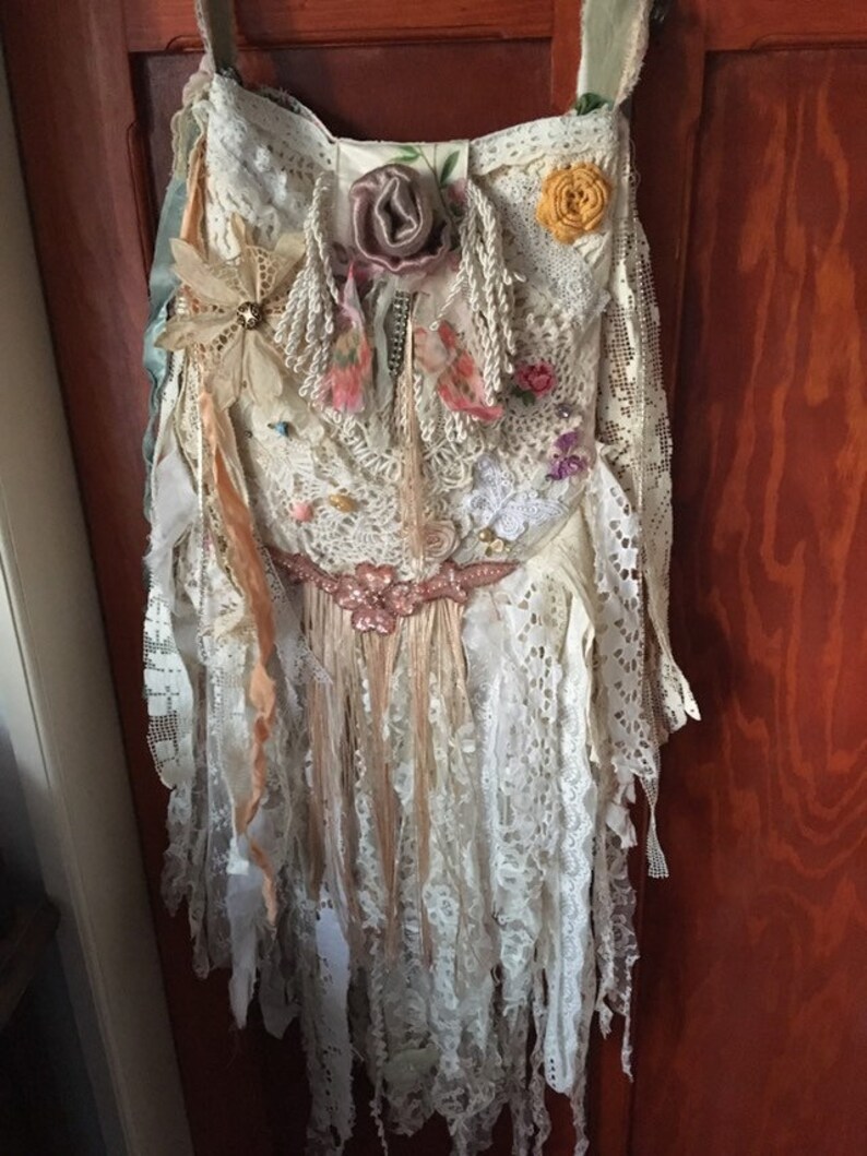 Handmade purse Lace Crossbody bag Boho Festival bag OOAK White Etsy