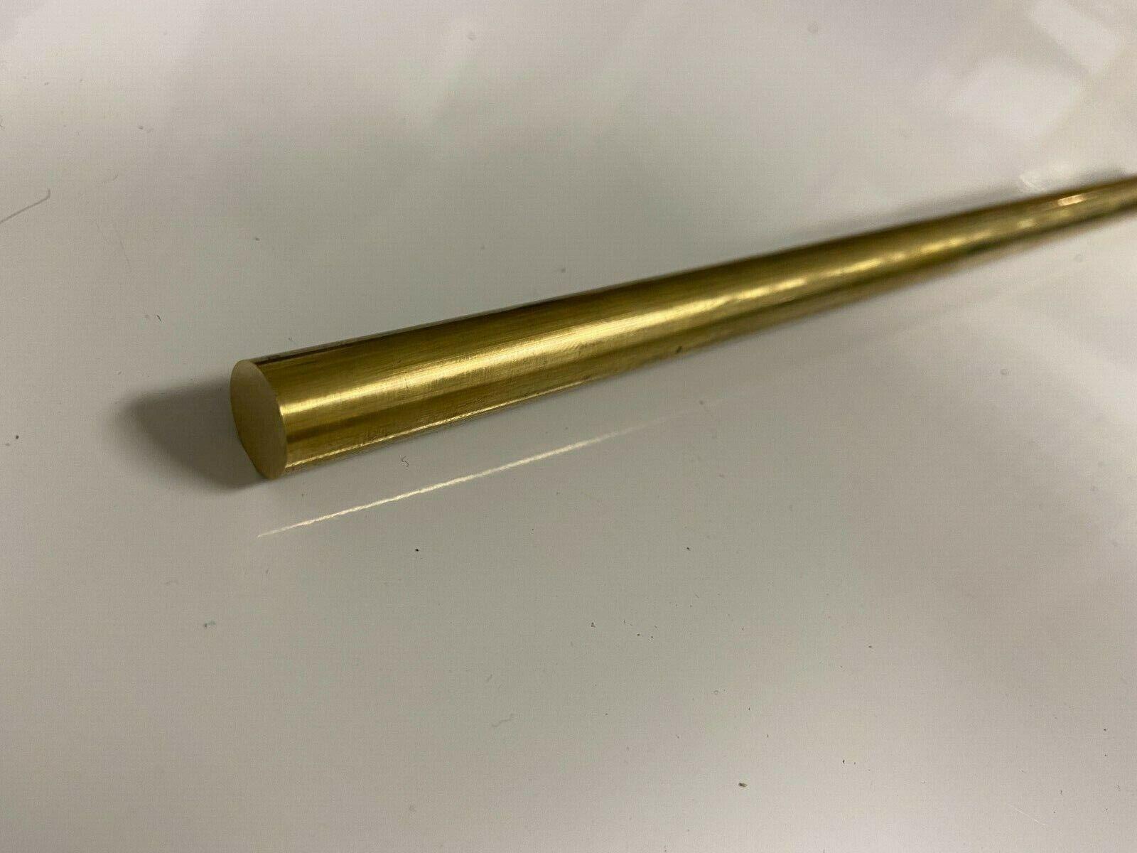 Brass Solid Round Rod Lathe Bar Stock 1/8 Inch In Diameter