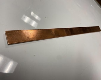110 Copper bar 1/8" thick x 3/4" wide x 12 inch length 1 bar arts crafts metalworking
