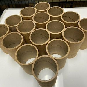 32 tubos de cartón para arte de alta resistencia de 1/4 de grosor, 5" x 3 3/8" de diámetro exterior, PUERTOS PARA ALTAVOCES