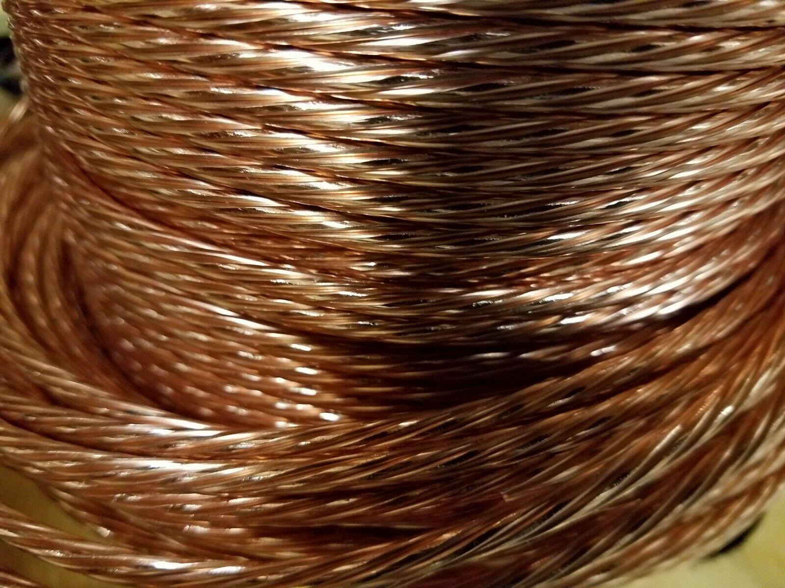 10 AWG Bare Copper Ground Wire - 10-Foot Reel - USA Made For Jewelry, Crafts, Grounding