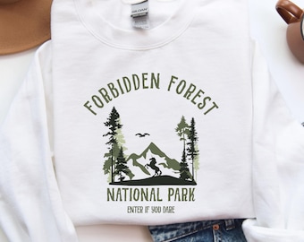 Sudadera con cuello redondo del Parque Nacional del Bosque Prohibido, inspirada en HP Wizard