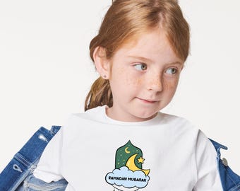 Personalized Ramadan Mubarak Kids Shirts, Custom Ramadan Shirt Gift for Youth, Ramadan Mubarak Toddler Shirts, Ramadan Kids Gift