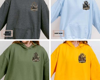 Sweat à capuche Maison Magique, Sweat à capuche École de Sorciers, Sweat à capuche Blason Magique, Cadeau pour les amoureux des livres