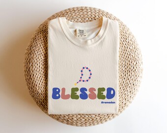 Blessed Ramadan T-shirt, Comfort Colors Ramadan Apparel, Ramadan Gift, Spiritual Reflection Shirt