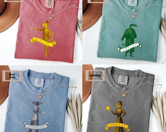 Comfort Colors Wizard House Shirt, Magic School Tee