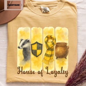 Wizard School Tee, Comfort Colors Wizard House Shirt, House of Loyalty Shirt, Magic-Inspired Gift, Kindness and Loyalty Tee, Bookish Gift