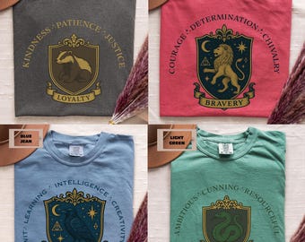 Wizard House Shirt, Magic School Matching Family Tees