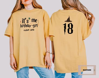 Comfort Colors Magic Birthday Shirt, Personalized Wizard Tee