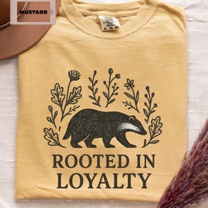 Wizard School Tee, Comfort Colors Wizard House Shirt, House of Loyalty Shirt, Magic-Inspired Gift, Kindness and Loyalty Tee Book Fandom Gift
