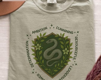 Comfort Colors Wizard House Shirt, Ambition School Tee