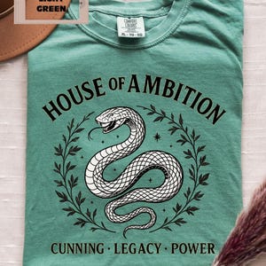 Wizard House Shirt, Comfort Colors Wizard School Tee, Ambition House Shirt, Magic-Inspired Fan Gift, Fantasy Tee, Book Fandom Gift