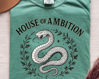 Comfort Colors Wizard House Shirt, Ambition Magic School Tee