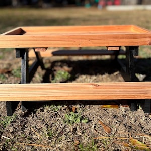 Black Accented Chicken Feeder, Squirrel Feeder, Bird Feeder, Chicken Feeder, Baby Chick Feeder, Baby Chick Accessories, Chicknic Table