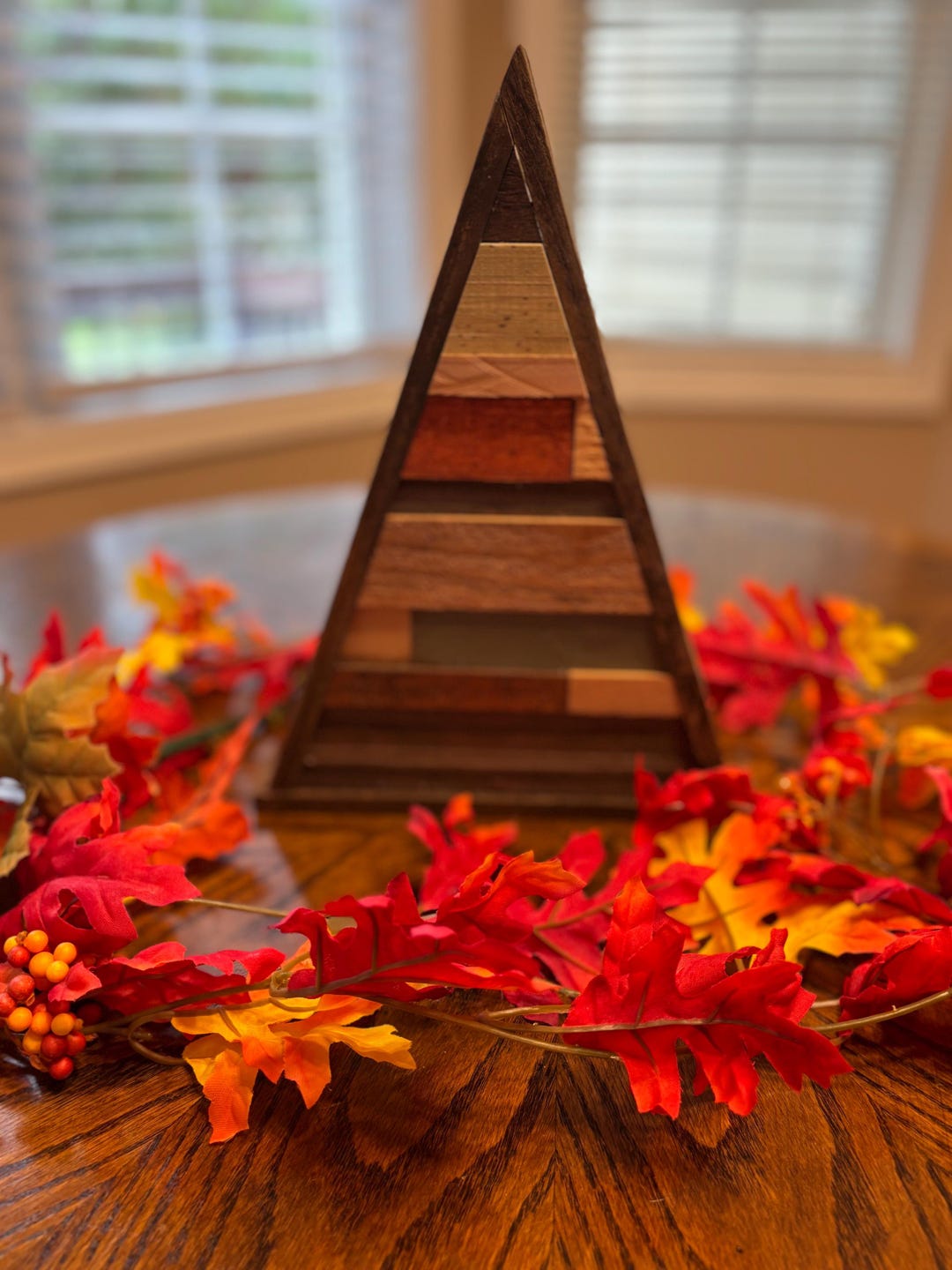 Wooden Tabletop Multi Stained Tree for Christmas, Fall, or Other ...