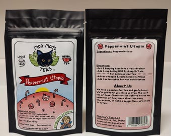 Loose Leaf Tea | Peppermint Utopia | Herbal Tea | Great for Gifts or Tea Lovers!!!