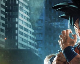 Nieuwe Goku-behang-png voor je kamerinrichting