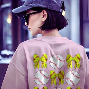 Baseball png, Coquette Vintage Baseball Bow Png, Coquette Baseball Png Shirt Design, Game Day Baseball Sublimation
