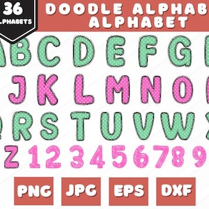 School Teacher Doodle Alphabet Bundle, Teacher PNG Letters, Numbers & Accessories, Back to school Clipart, School Font, Teacher doodle png