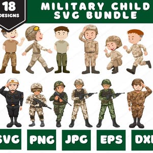 Pacchetto PNG SVG per bambini militari/ Bambini militari Png/ Viola Up Png/ Mese dell'esercito Png/ Bambini militari Png/ Pacchetto PNG/ Bandiera degli Stati Uniti Png