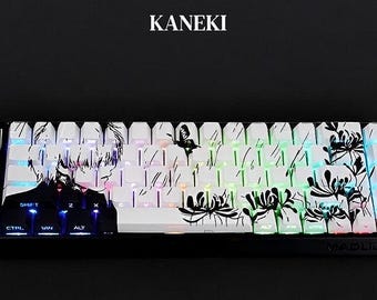 金木 東京喰種 キーキャップ セット | PBT キーキャップ | サイド