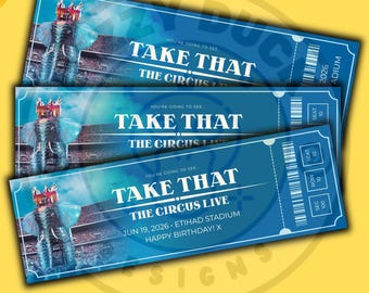 Take That The Circus Live Summer 2026 Tour / Souvenir personalizzato per l'evento BIGLIETTO DIGITALE / Stampa a casa