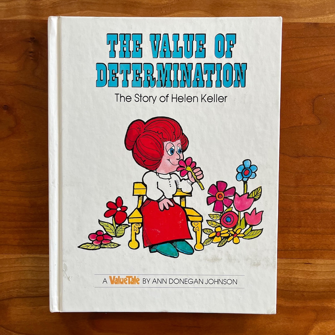 Vintage 70s the Value of Determination Helen Keller Valuetale - Etsy