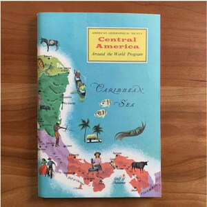 Vintage 60er Jahre Mittelamerika - Rund um die Welt-Programm der American Geographical Society