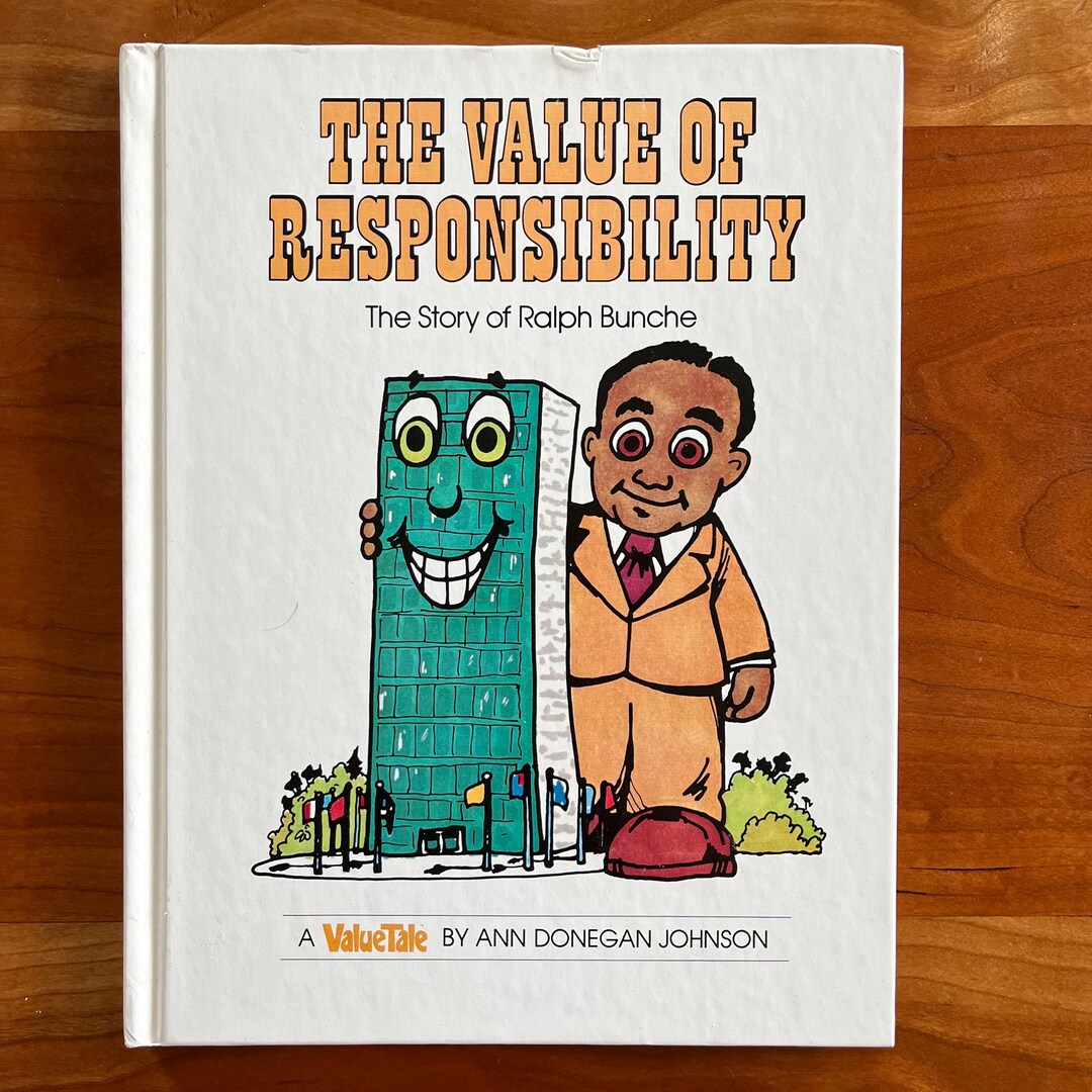 Vintage 70s the Value of Responsibility Ralph Bunche Valuetale - Etsy
