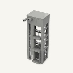 Motorized Elevator Building Kit for Kids, STEM Educational Toy with Manual Doors, 159 Pieces Compatible Bricks, Beginner Engineering Gift