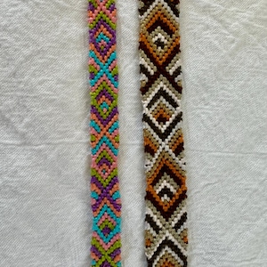 Custom Friendship Bracelet // Customized Friendship Bracelets // Made from Embroidery Floss/String // Diamond Pattern