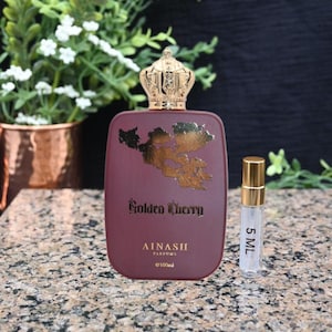 Golden Cherry EDP - Ainash | 5ml SAMPLE | Travel Size | Middle Eastern Fragrance Samples | Perfume Samples