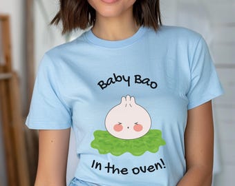 Baby Bao im Ofen Shirt, Schwangerschaft offenbaren Shirt, Bao Sweatshirt, Baby Bao Kleidung, Mutter, um Geschenk zu sein, Babypartygeschenk