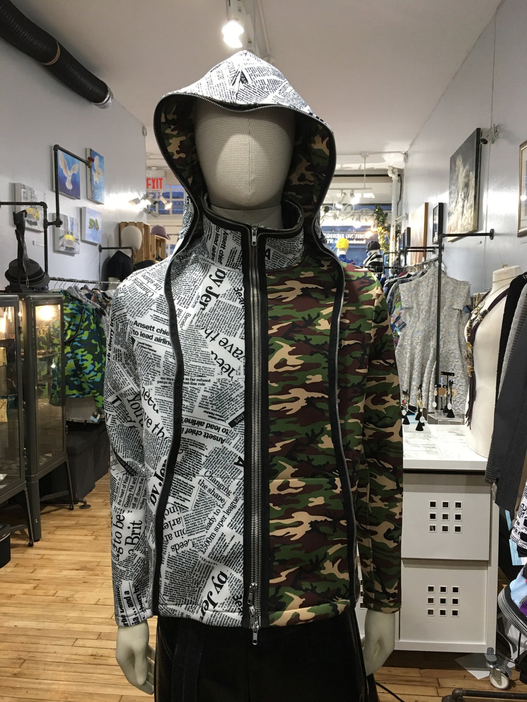 ジャケット・アウター Bristol CAMOUFLAGE PRACTICE JACKET Camo Jacket All Sizes Authentic Army Military Button Down