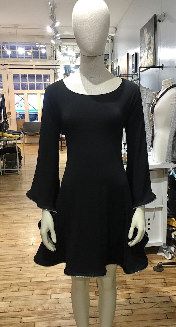 ruffle neck dress long sleeve Eggplant Smocked Ruffle Long Sleeve Mini Dress