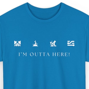 Neon Valorant Character Unisex T-shirt | &quot;I&#39;m Outta Here&quot; | Gaming Tee Shirt, Valorant Gift, Video Game Apparel, Fan Merchandise, Valo Merch