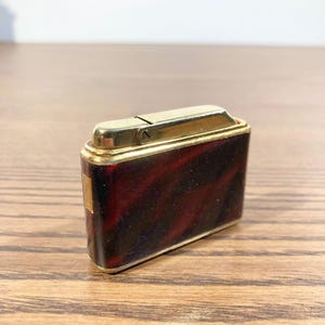 Rare Vintage Colibri S23 Lighter in Gold Brass and Tortoiseshell – Circa 1970