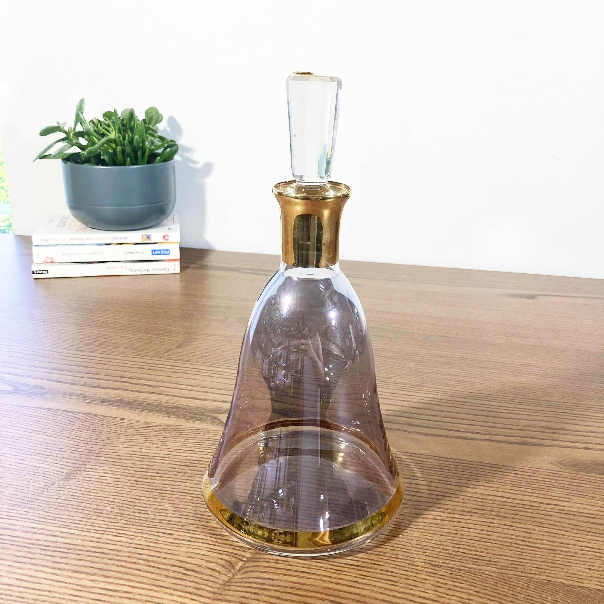 Carafe à haut ou vin verre fumé
