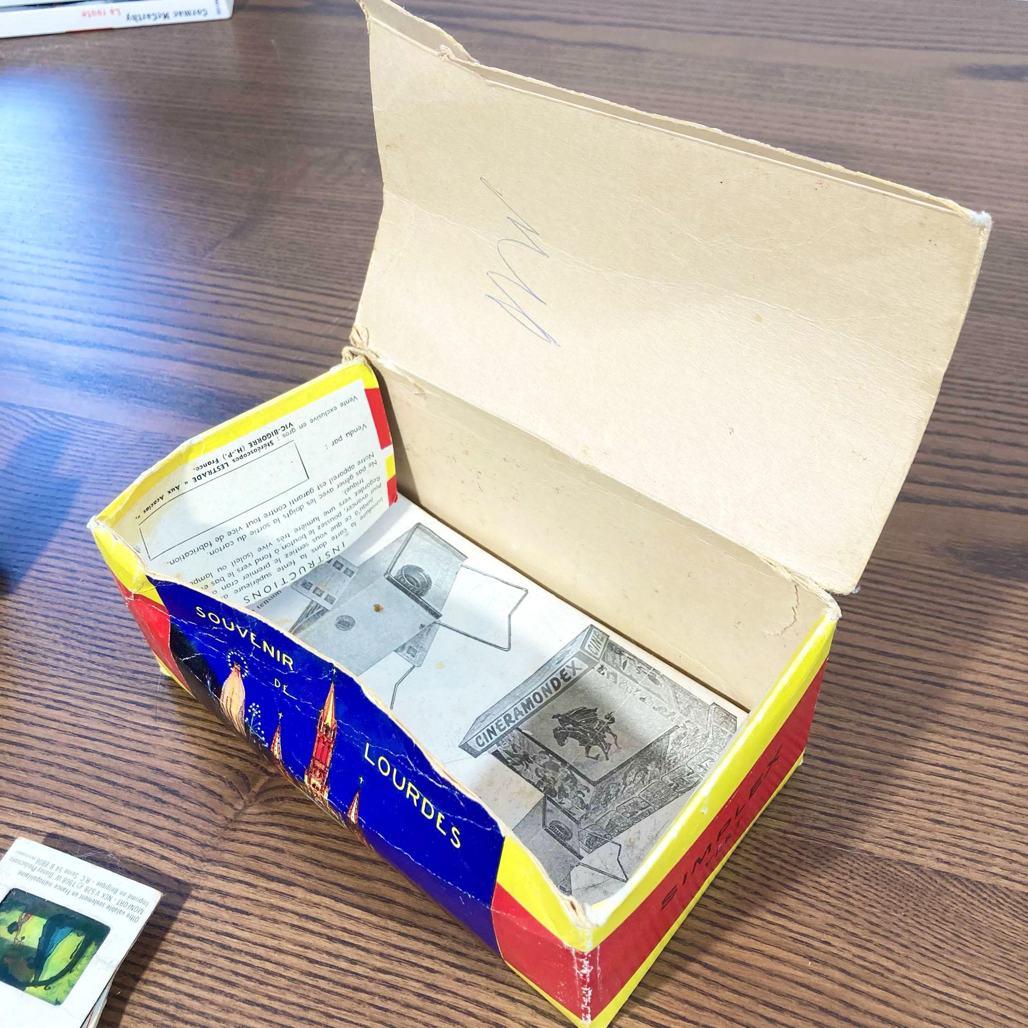 Vintage Lestrade Stereoscope With Nesquik Views – France