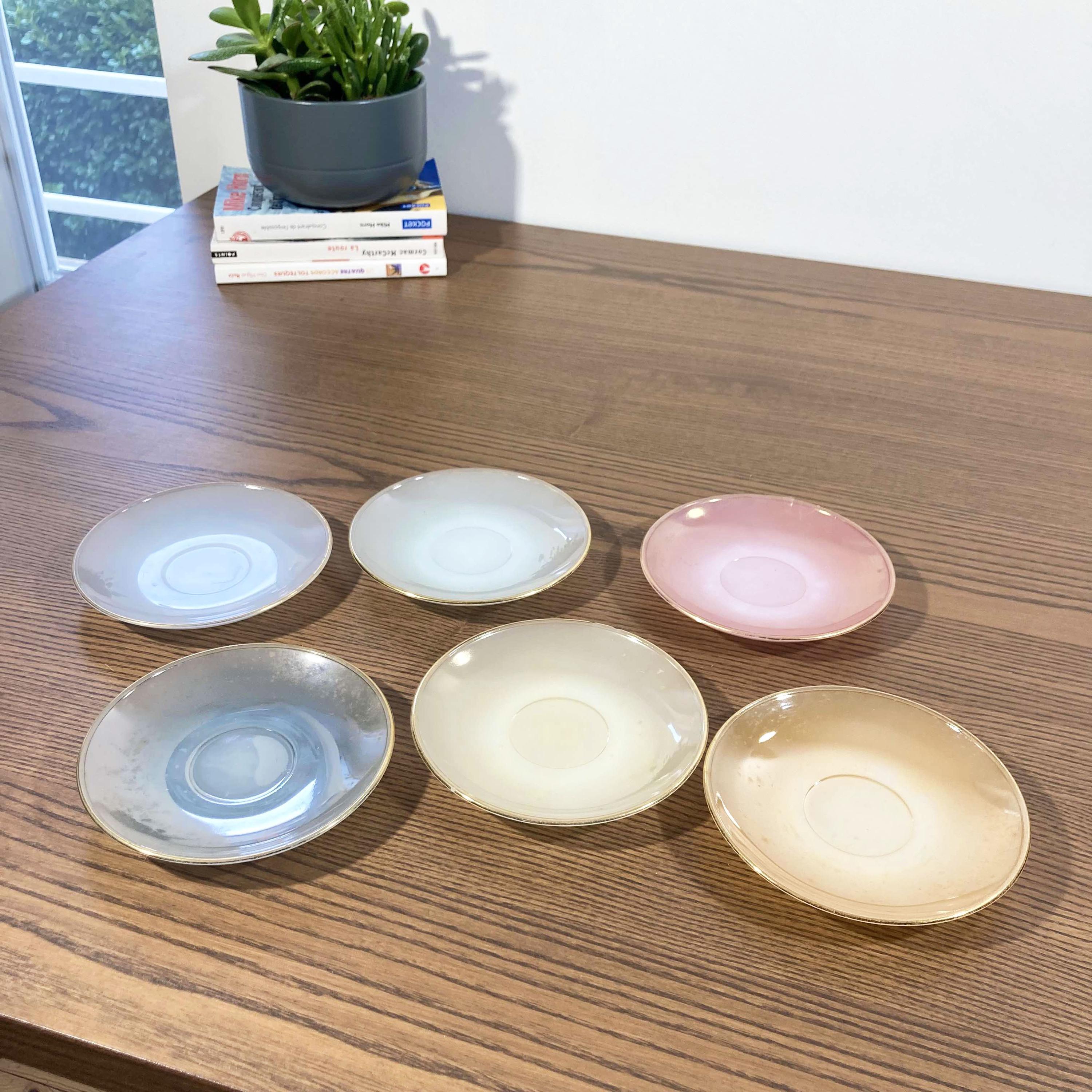 Lot de 4 Tasses sur Rack "Amour" 10cm Blanc