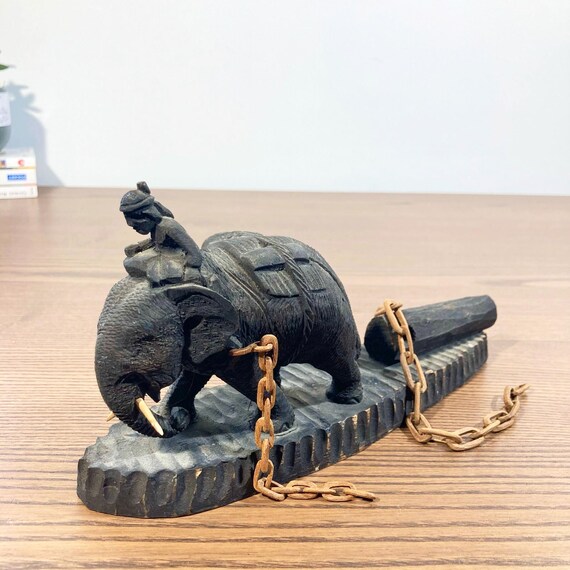 ÉLÉPHANT TECK 17 CM | Lekely Gasy Artisanat