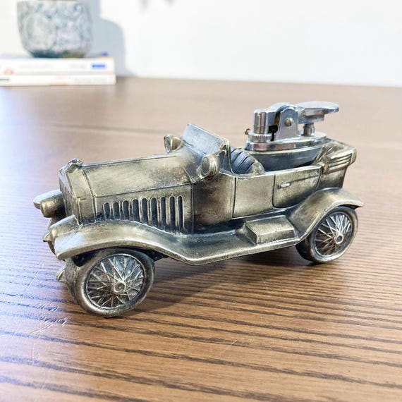 decorative car cigarette lighter Vintage Metal Car Lighter • Japanese Model From the 70s • Original Retro  Decorative Object for Smokers